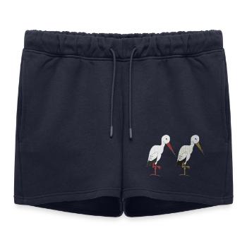 paire de cigognes - Short de survêtement femme premium - bleu marine - Devant - AI Model Female 172 light (172cm)