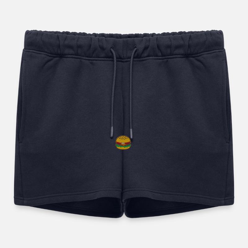 Burger 1 - Women’s Premium Organic Sweatshorts - navy