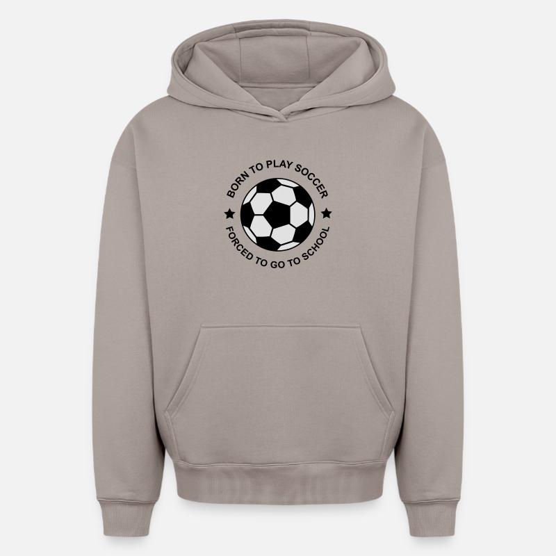 soccer - Sweat à capuche unisexe oversize épais SPREAD - taupe