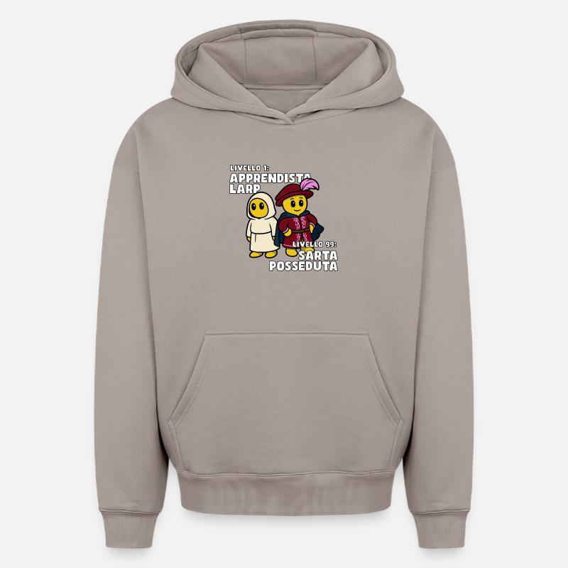 Besessene Schneiderin – LARP Evolution - Oversized Heavyweight Unisex Hoodie - Taupe