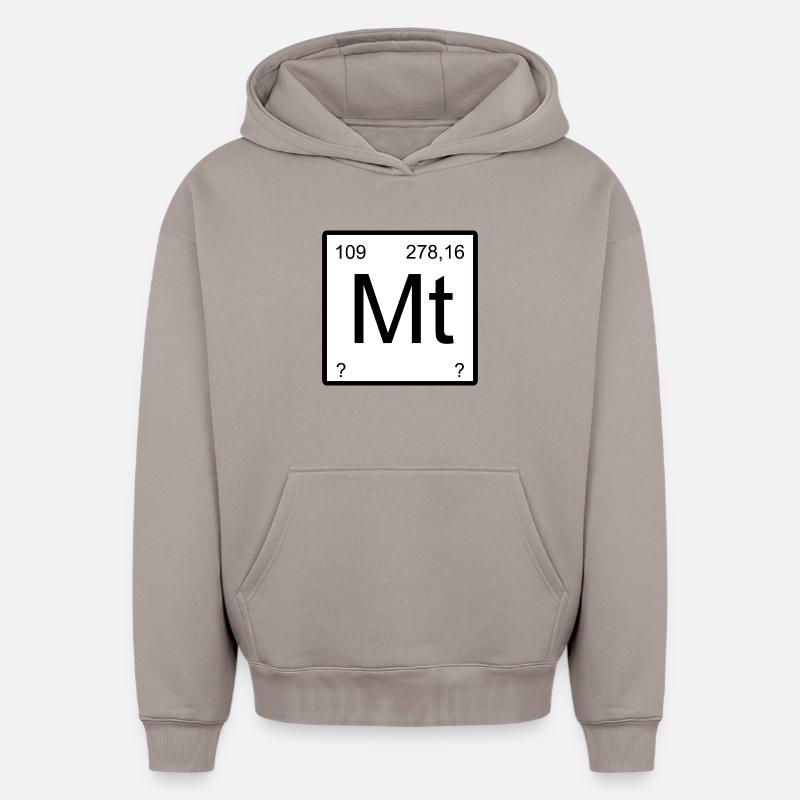 Symbolisme du mont Meitnerium - Sweat à capuche unisexe oversize épais SPREAD - taupe