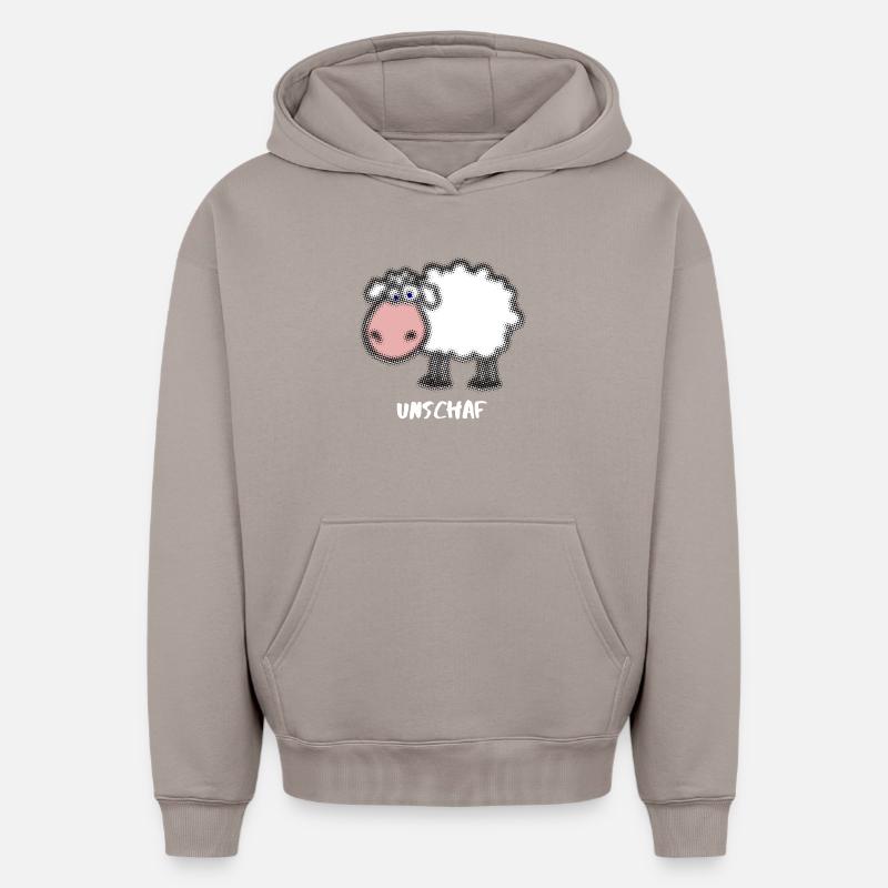 Mouton - Sweat à capuche unisexe oversize épais SPREAD - taupe