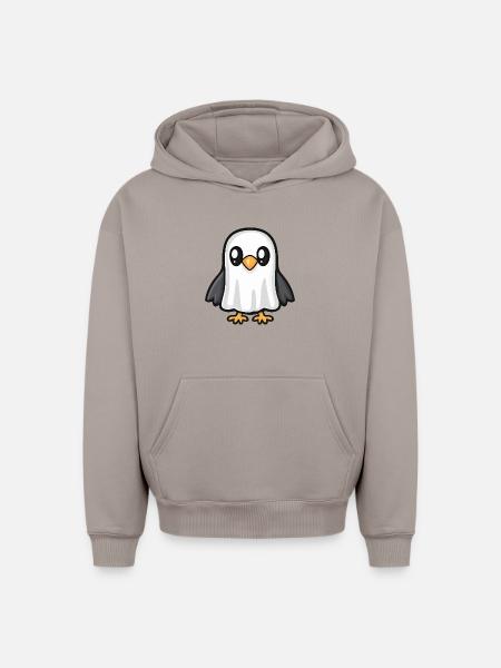 Eagle Halloween Spirit Bird - Oversized Heavyweight Unisex Hoodie - taupe