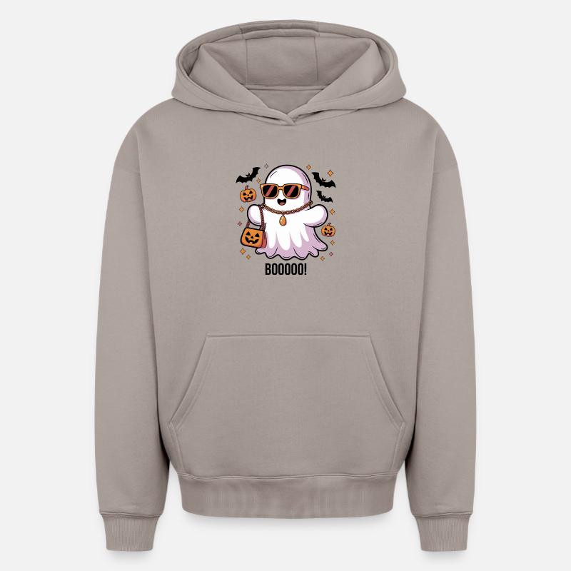 Hou! - Sweat à capuche unisexe oversize épais SPREAD - taupe
