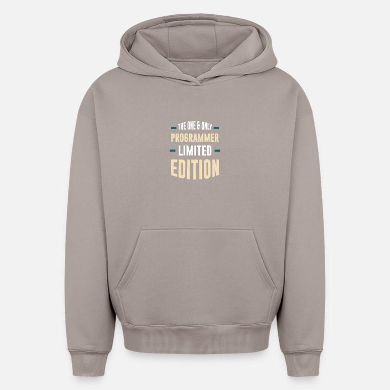 Édition limitée Only Programmer - Sweat à capuche unisexe oversize épais SPREAD - taupe