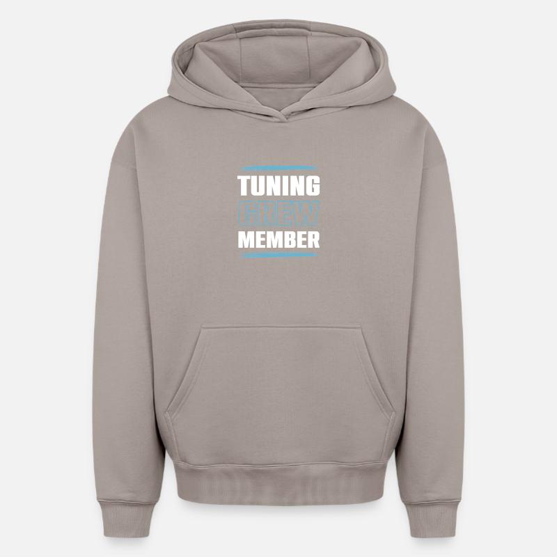 Équipe de réglage - Sweat à capuche unisexe oversize épais SPREAD - taupe
