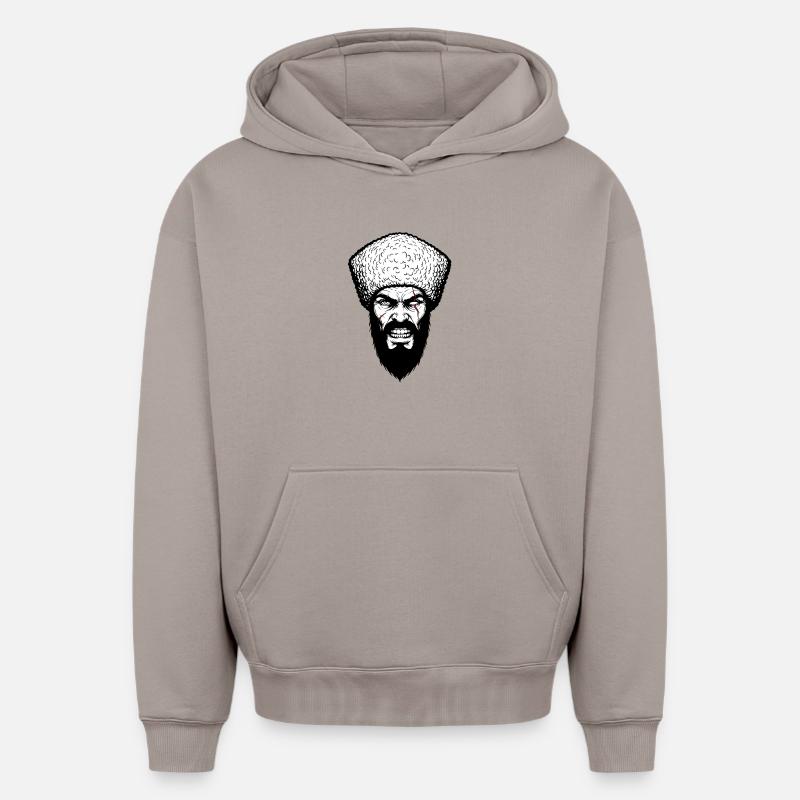БойсгӀар - Sweat à capuche unisexe oversize épais SPREAD - taupe