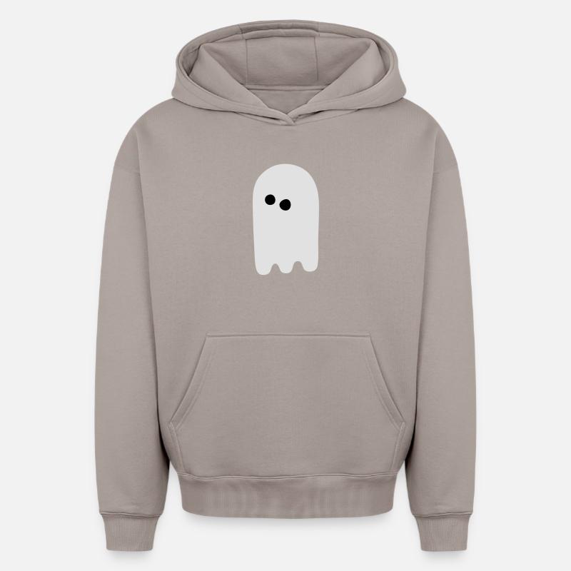 fantôme - Sweat à capuche unisexe oversize épais SPREAD - taupe