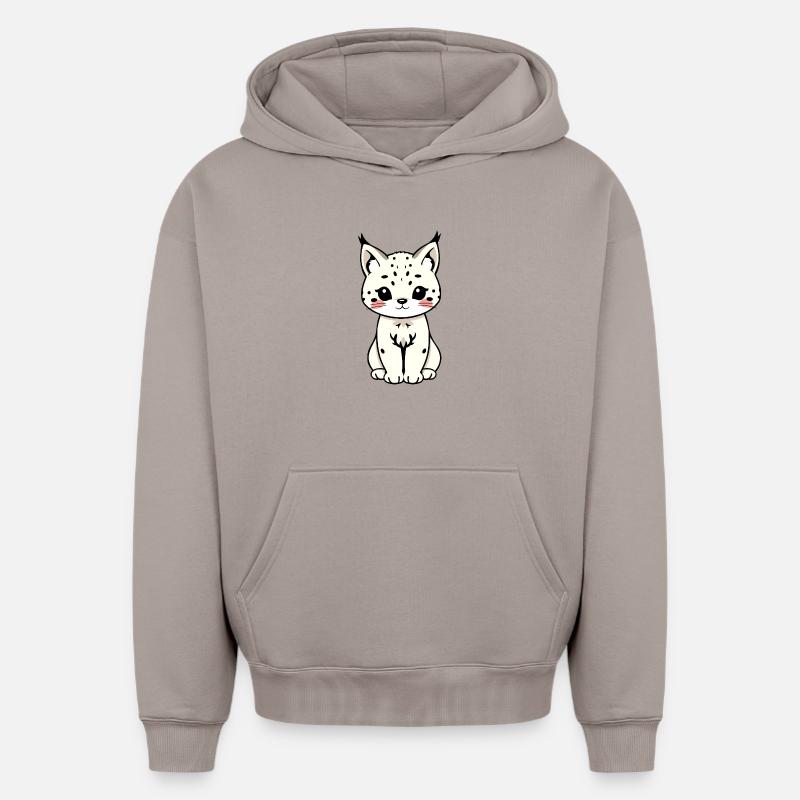 Lynx - Sweat à capuche unisexe oversize épais SPREAD - taupe