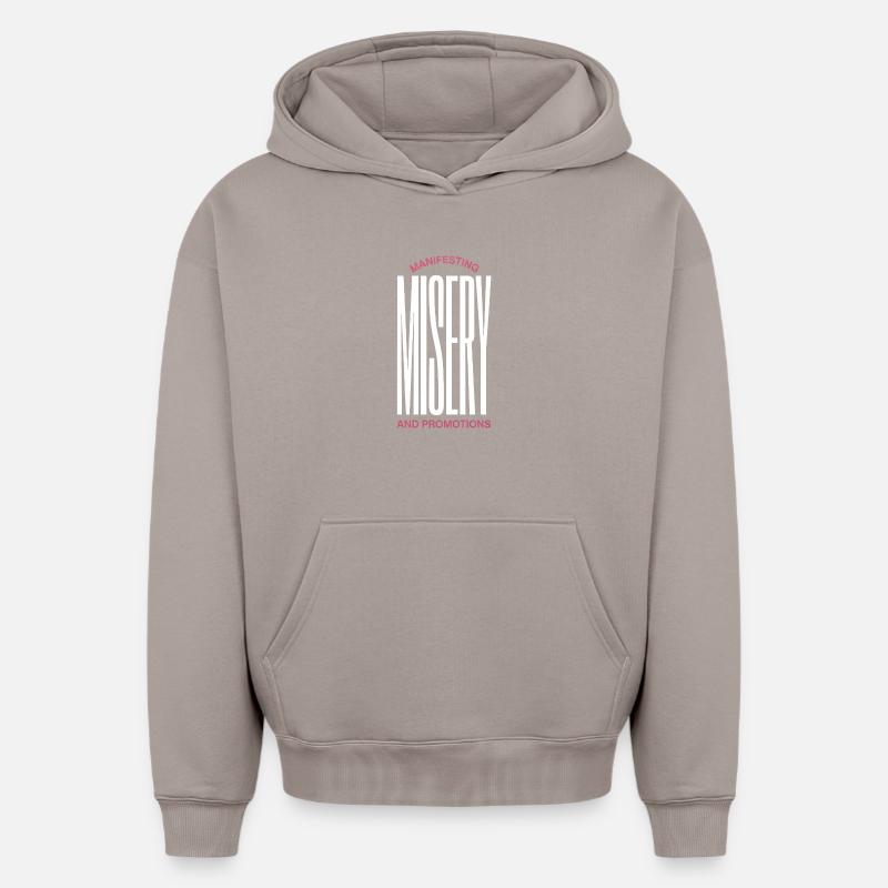 Magie de manifestation - Sweat à capuche unisexe oversize épais SPREAD - taupe