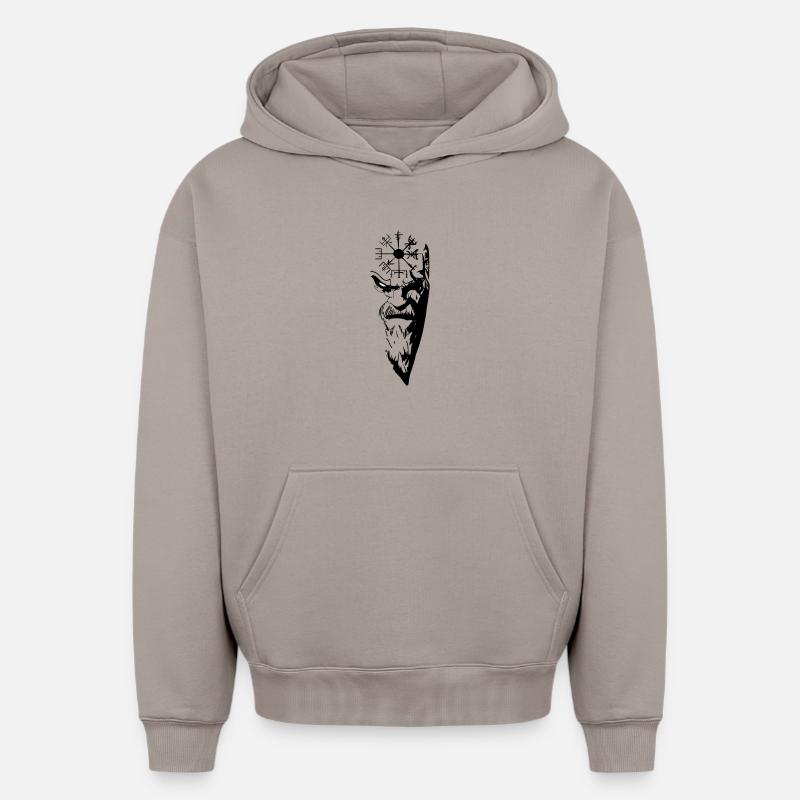Odin - Sweat à capuche unisexe oversize épais SPREAD - taupe
