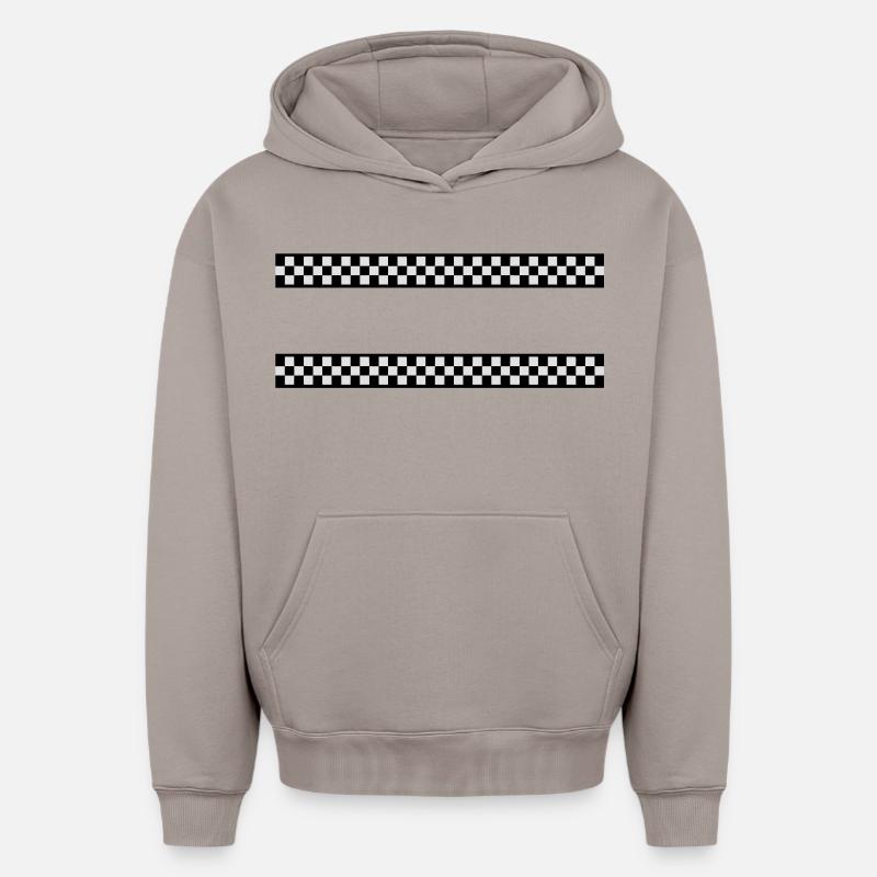 Racing - Sweat à capuche unisexe oversize épais SPREAD - taupe