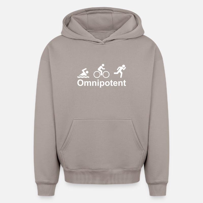 Omnipotent - Sweat à capuche unisexe oversize épais SPREAD - taupe