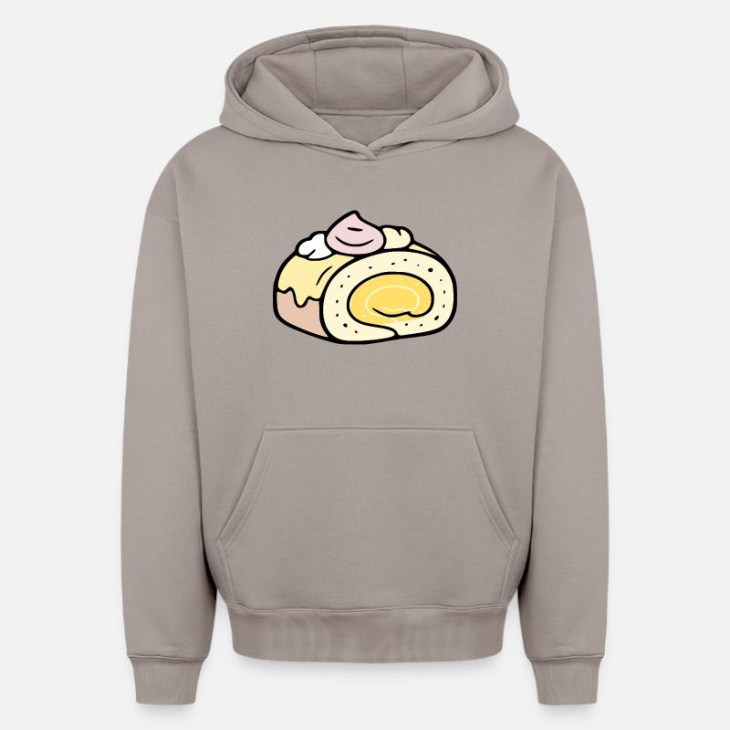 Gâteau d’été - Sweat à capuche unisexe oversize épais SPREAD - taupe