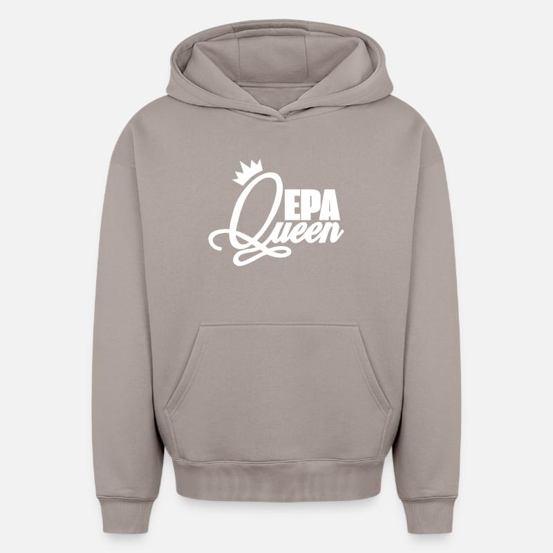 Reine EPA - Sweat à capuche unisexe oversize épais SPREAD - taupe