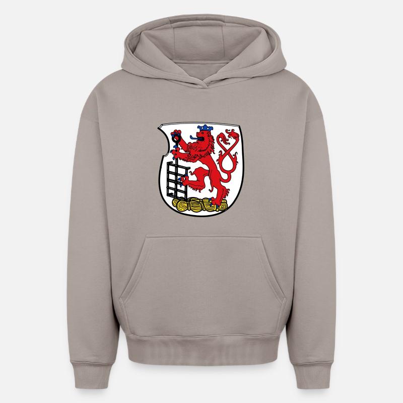 Wuppertal - Sweat à capuche unisexe oversize épais SPREAD - taupe