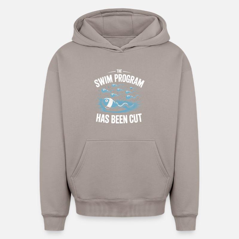 Schwimmprogramm wurde beendet - Oversized Heavyweight Unisex Hoodie - Taupe