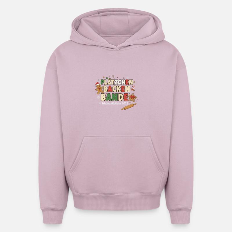 Plätzchen Backen Bande – Weihnachtsküche 2025 - Oversized Heavyweight Unisex Hoodie - Altrosa