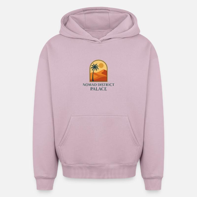 NDP 001 - Sweat à capuche unisexe oversize épais SPREAD - rose poudré