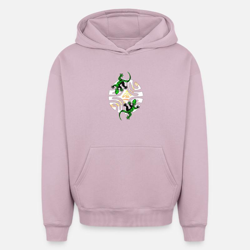 KIMO - Sweat à capuche unisexe oversize épais SPREAD - rose poudré