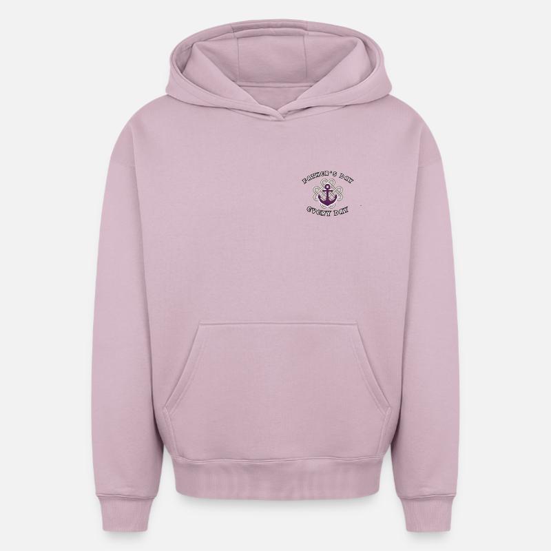 Fête des pères - Sweat à capuche unisexe oversize épais SPREAD - rose poudré