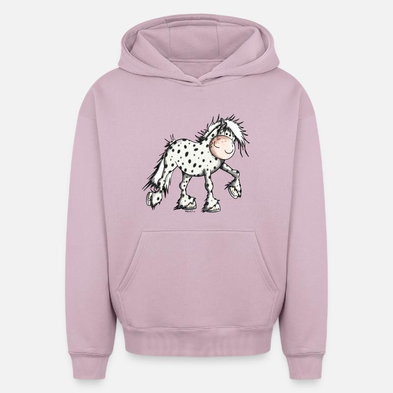 Mignon Knabstrup - Sweat à capuche unisexe oversize épais SPREAD - rose poudré