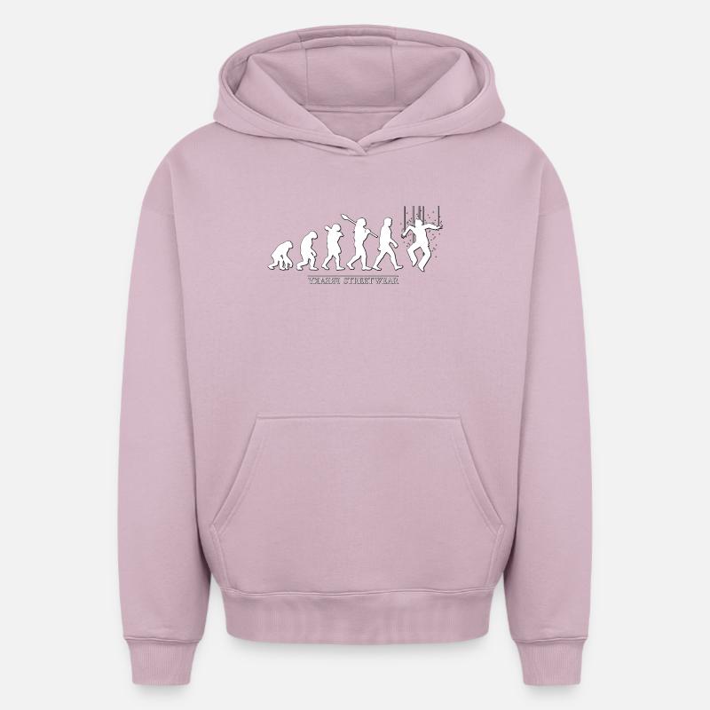 Evolution - Oversized Heavyweight Unisex Hoodie - Altrosa