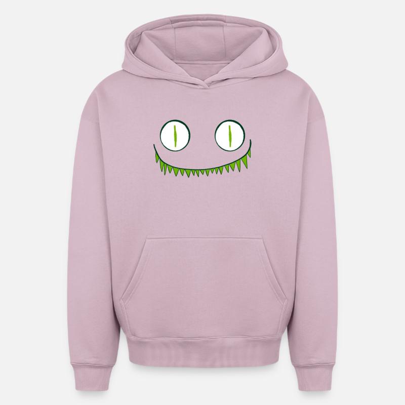Yeux monstrueux - Sweat à capuche unisexe oversize épais SPREAD - rose poudré