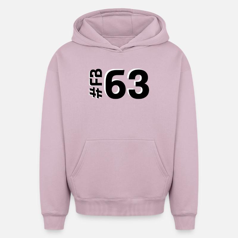 FB63 2025 - Sweat à capuche unisexe oversize épais SPREAD - rose poudré