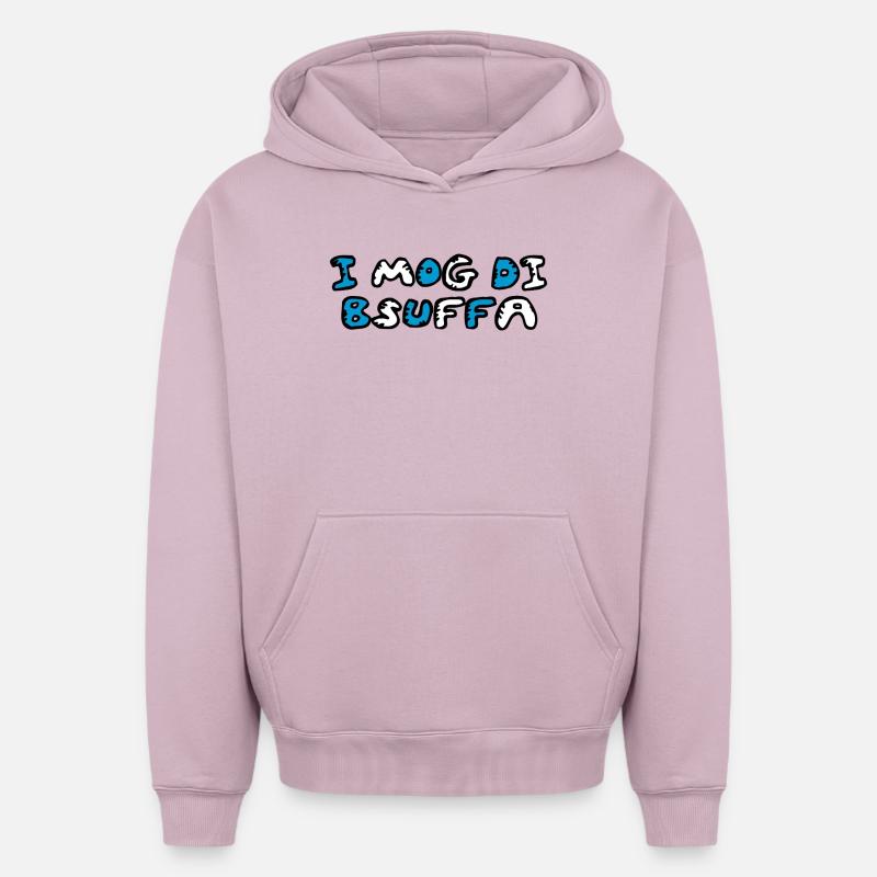 Je suis désolé - Sweat à capuche unisexe oversize épais SPREAD - rose poudré