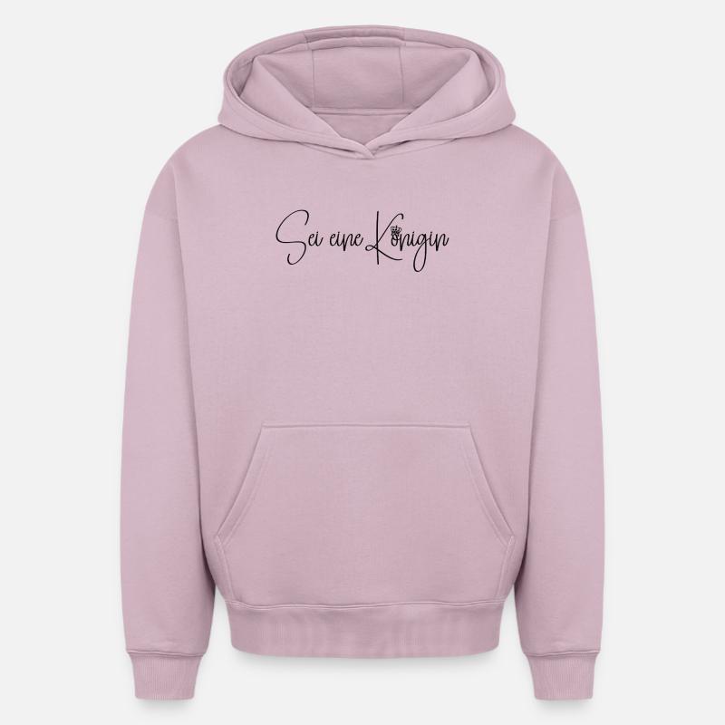 Soyez une reine - Sweat à capuche unisexe oversize épais SPREAD - rose poudré
