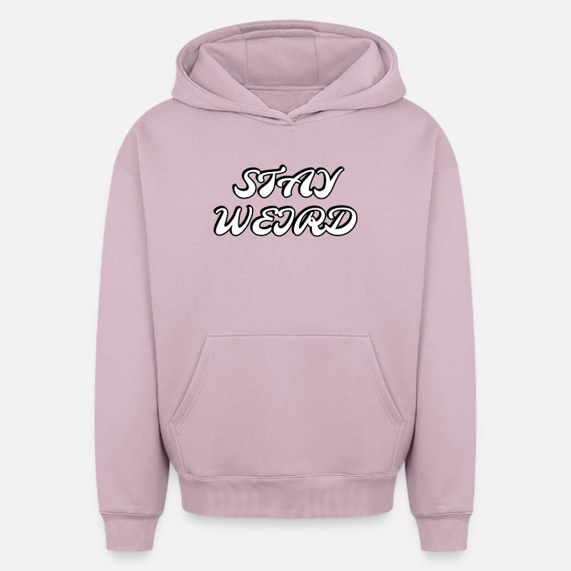 Reste bizarre - Sweat à capuche unisexe oversize épais SPREAD - rose poudré