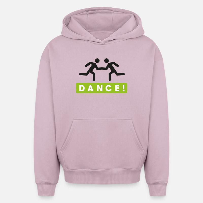 Danser - Sweat à capuche unisexe oversize épais SPREAD - rose poudré