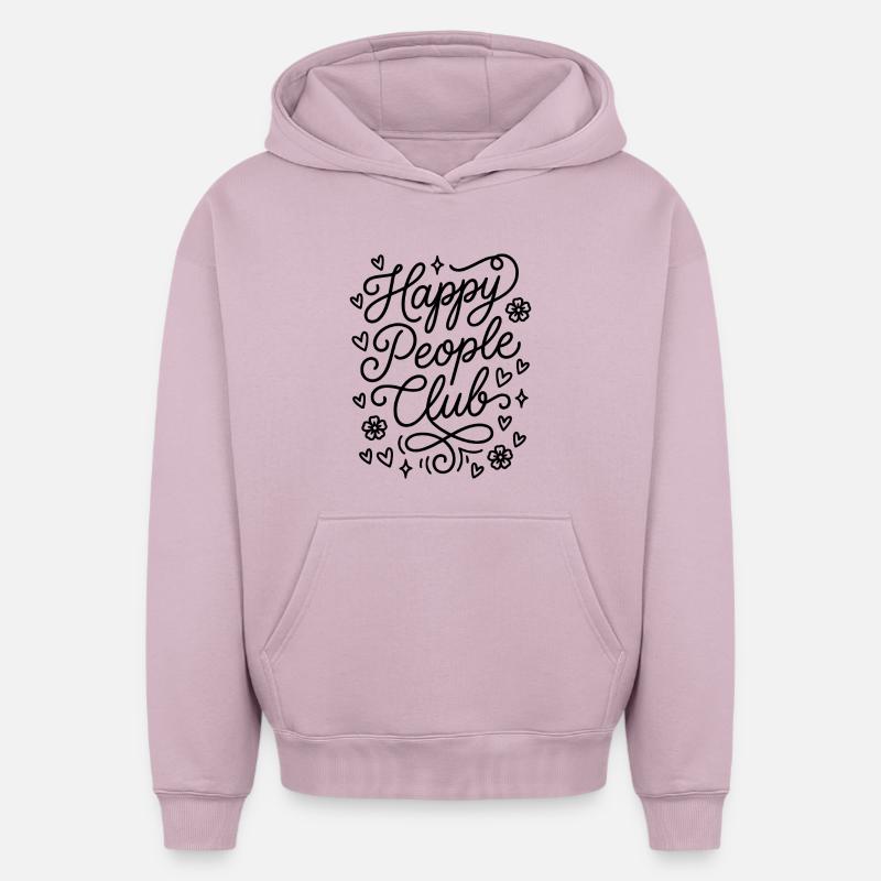 Club des Gens Heureux - Sweat à capuche unisexe oversize épais SPREAD - rose poudré