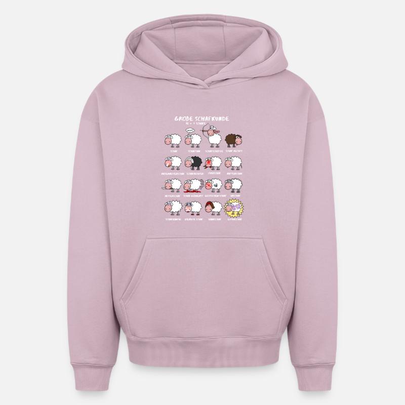 Excellente connaissance des moutons - Sweat à capuche unisexe oversize épais SPREAD - rose poudré