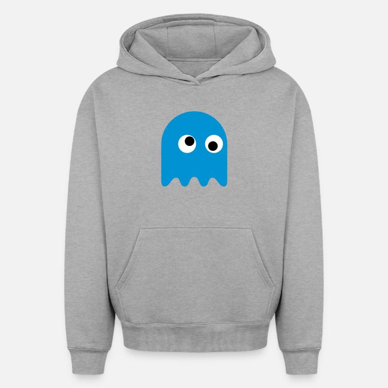 Jeu Classics Ghost - Sweat à capuche unisexe oversize épais SPREAD - gris chiné
