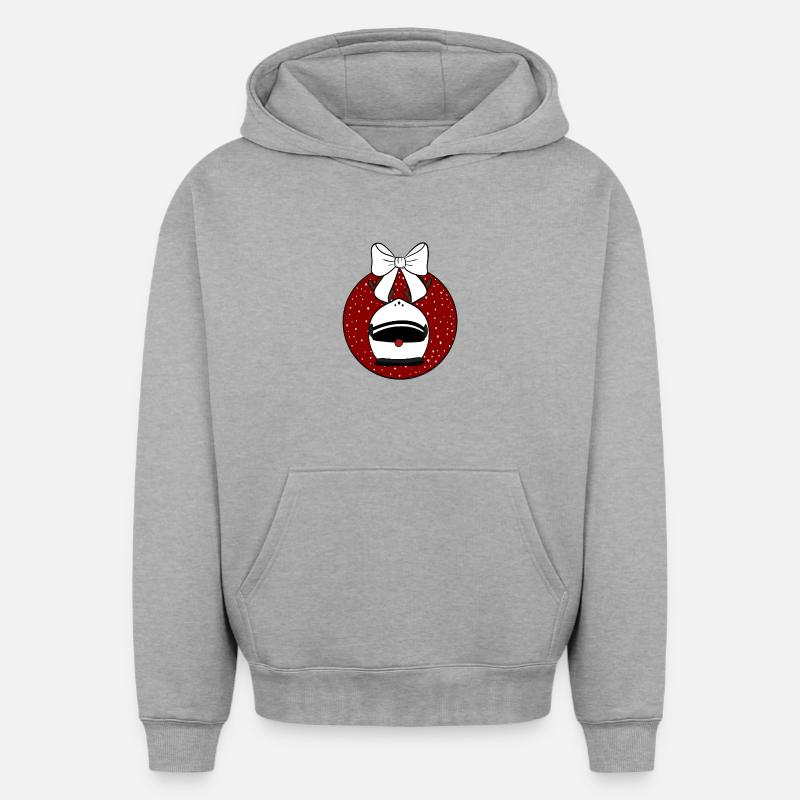 Weihnachtskugel - Oversized Heavyweight Unisex Hoodie - Grau meliert