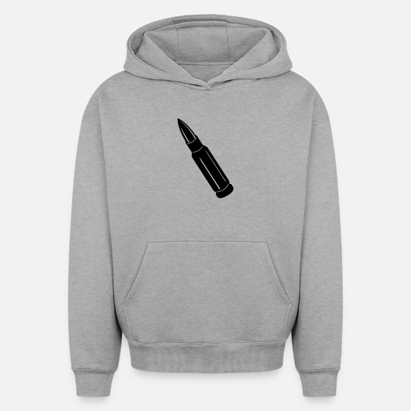 Balle - Sweat à capuche unisexe oversize épais SPREAD - gris chiné
