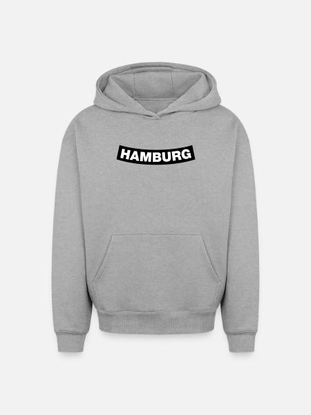 Hamburg Chapter Element (JGA MC-Rocker-Design) - Oversized Heavyweight Unisex Hoodie - heather grey