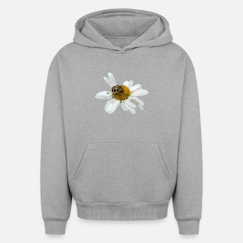 Chafer à abeilles - Sweat à capuche unisexe oversize épais SPREAD - gris chiné