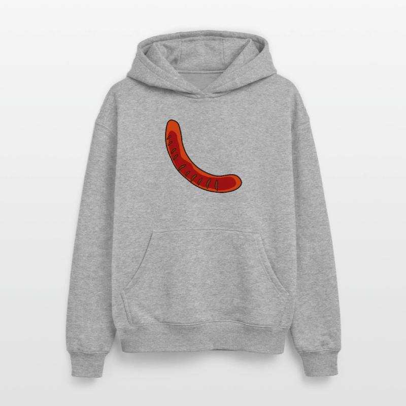 Wurst oder Bratwurst Oversized Heavyweight Unisex Hoodie