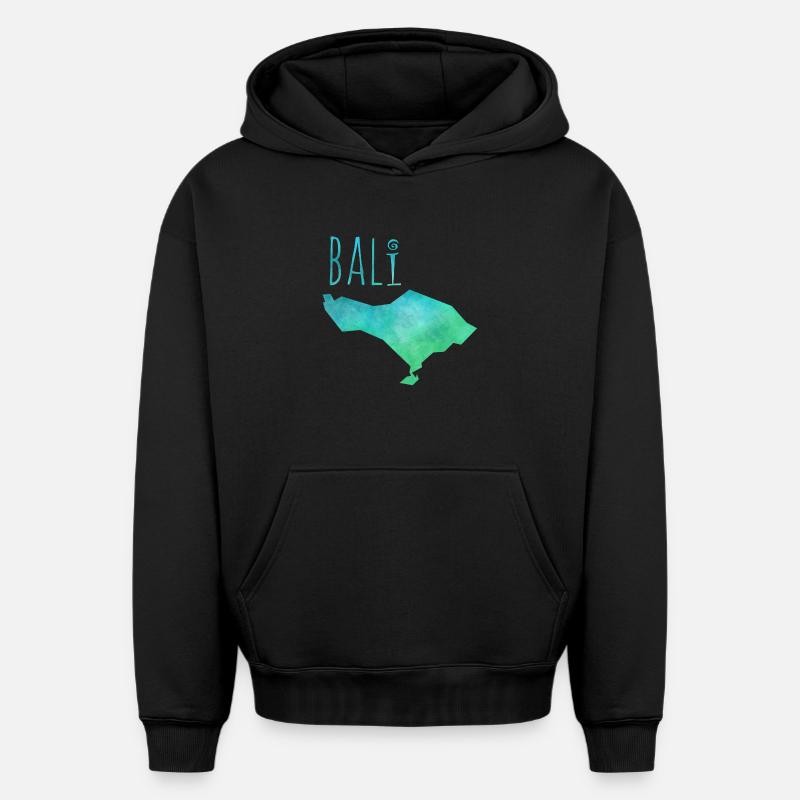 bali - Sweat à capuche unisexe oversize épais SPREAD - noir