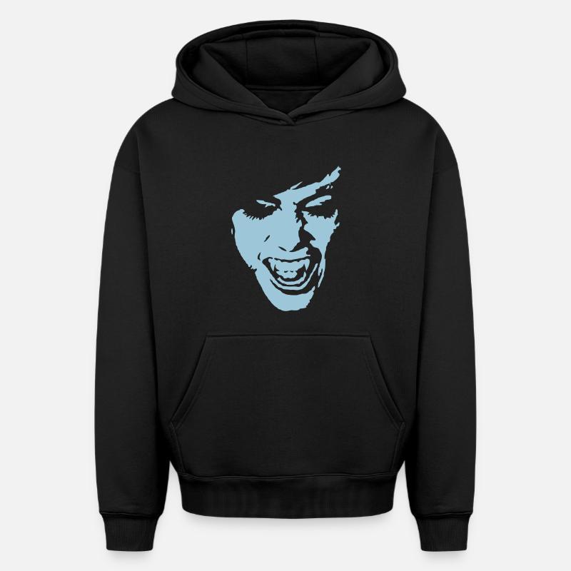 Vampire hug - Sweat à capuche unisexe oversize épais SPREAD - noir