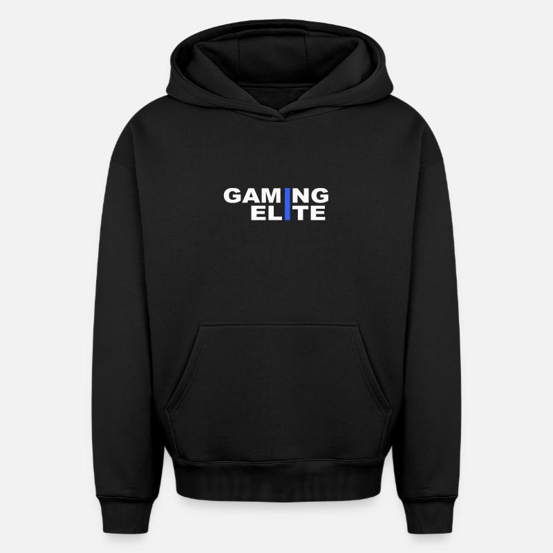 Gaming Elite - Sweat à capuche unisexe oversize épais SPREAD - noir
