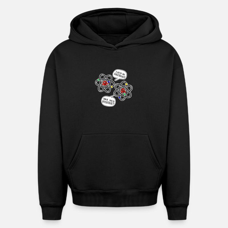 science - Sweat à capuche unisexe oversize épais SPREAD - noir
