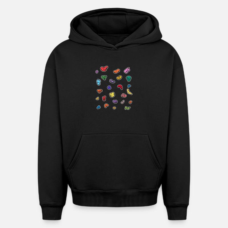 Mur d'escalade Boulder escalade libre - Sweat à capuche unisexe oversize épais SPREAD - noir