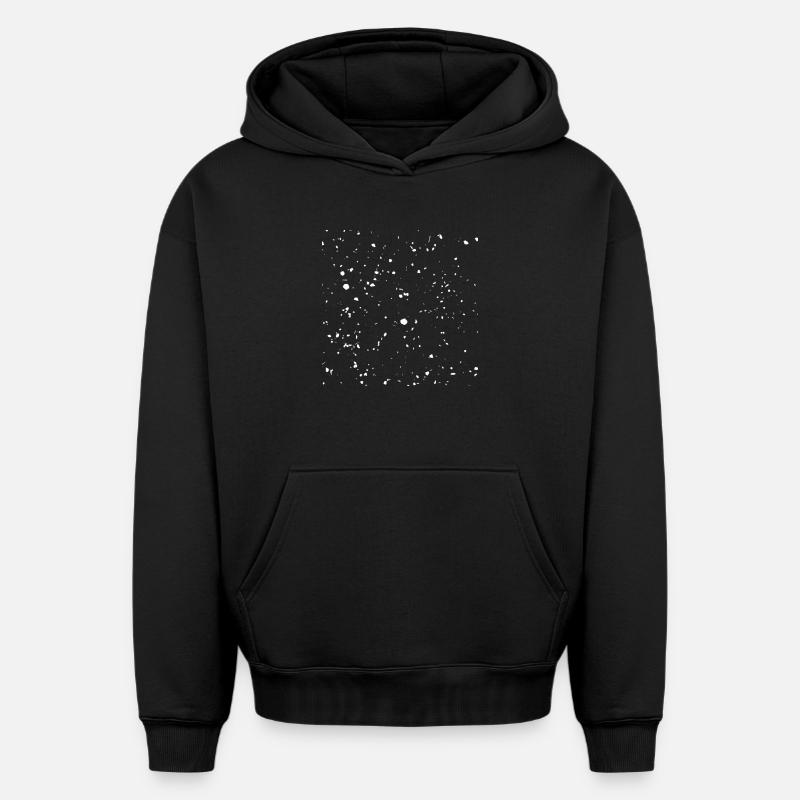 Neige - Sweat à capuche unisexe oversize épais SPREAD - noir