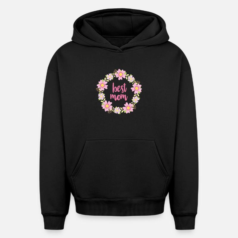 Beste Mutter - Oversized Heavyweight Unisex Hoodie - Schwarz