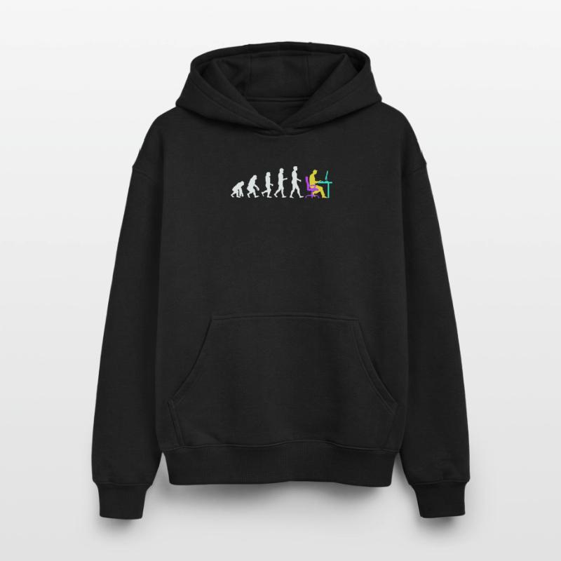 Développeur Evolution Computergeek Open Source Sweat à capuche unisexe oversize épais SPREAD