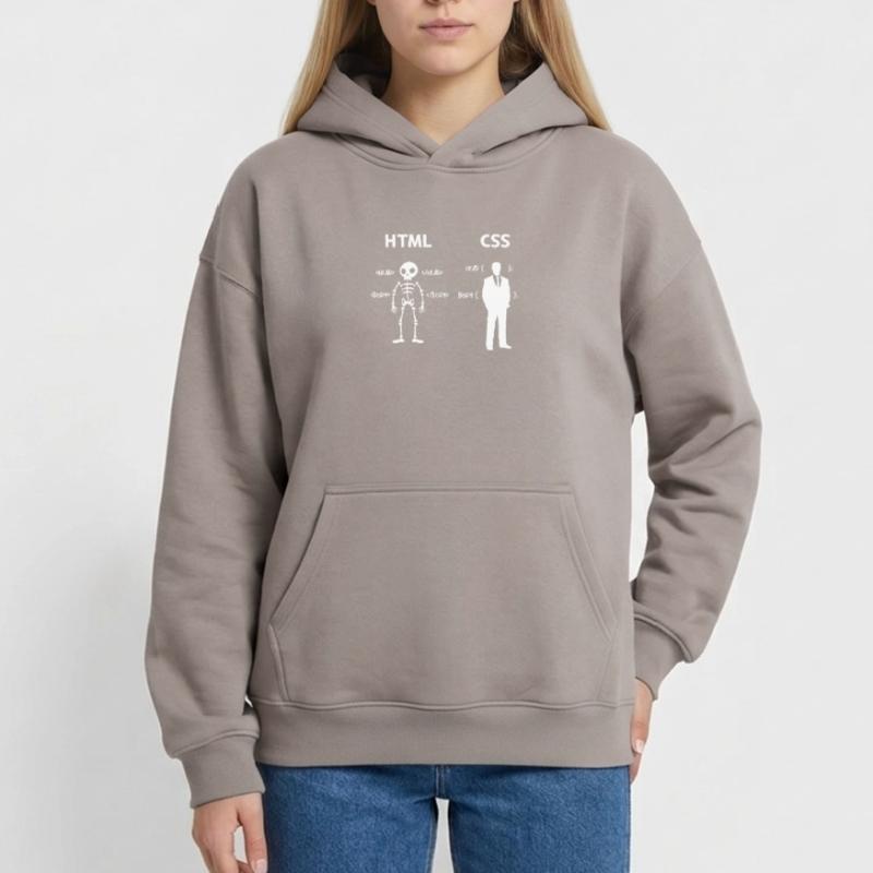 Code Css C++ Php Java Developer Code Scripting Oversized Heavyweight Unisex Hoodie